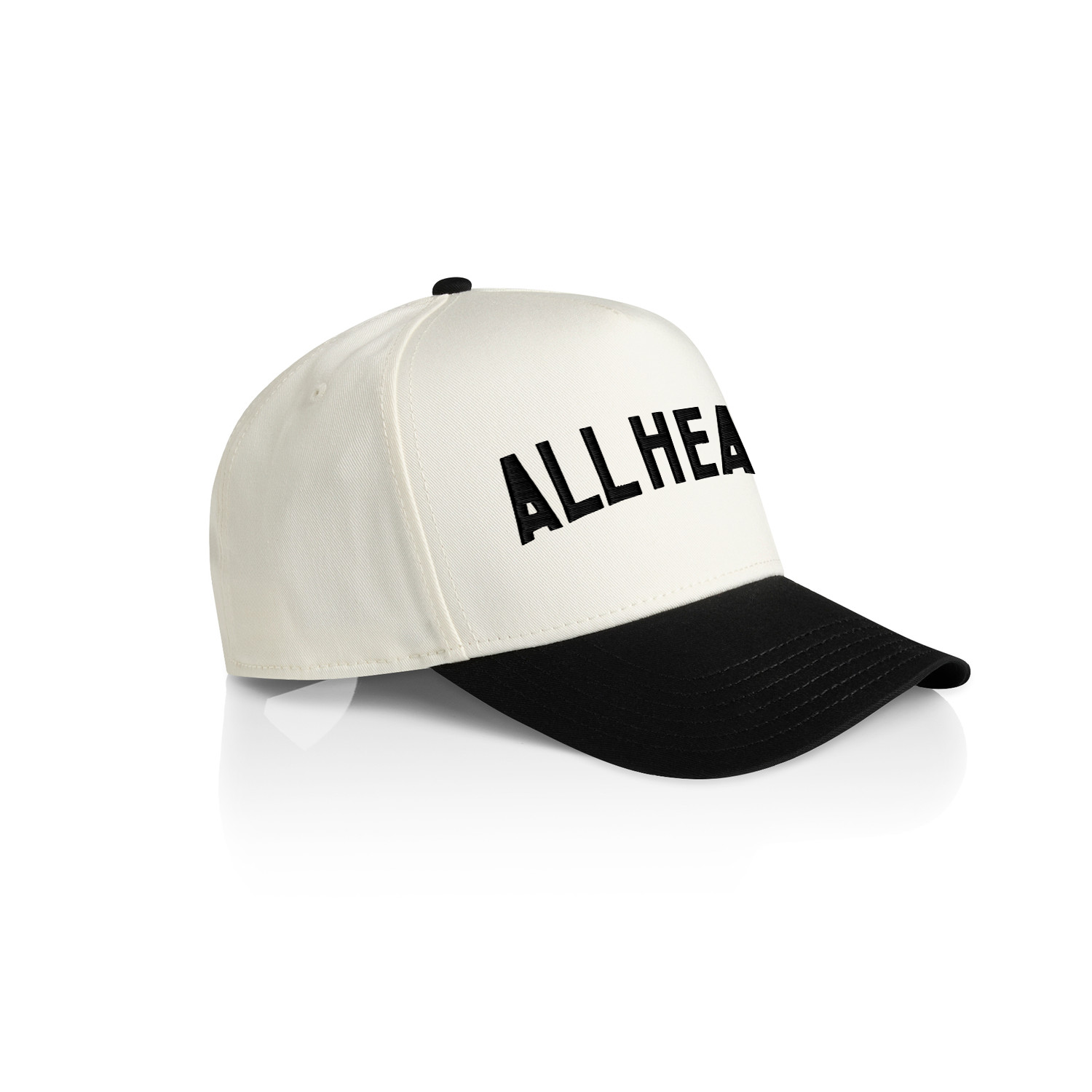 All Heart Hat- Two Tone Curved Bill Snapback