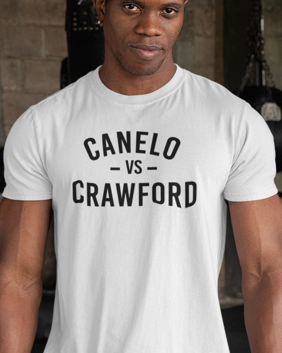 Canelo Vs Crawford Shirt - White - Available in Classic or Streetwear Fit